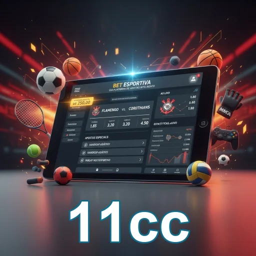 Ilustração de Acesse o app móvel 11cc para jogadas seguras e rápidas