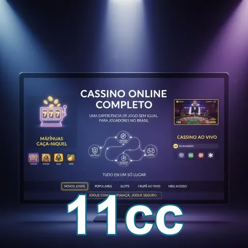 Ilustração de Explore o Cassino Online 11cc com Recompensas VIP e Slots